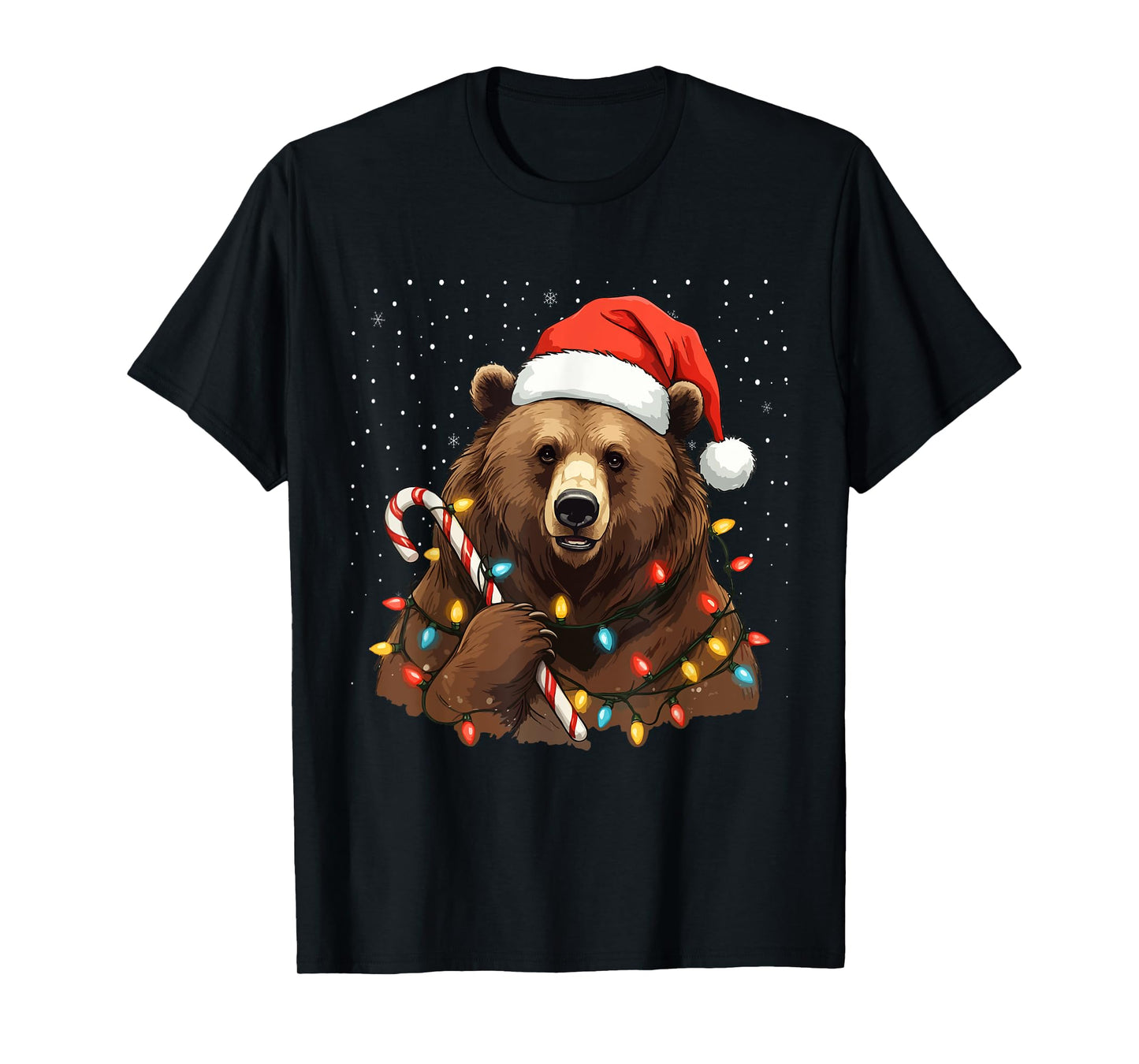 Bear Face Animal Ugly Christmas Sweater T-Shirt
