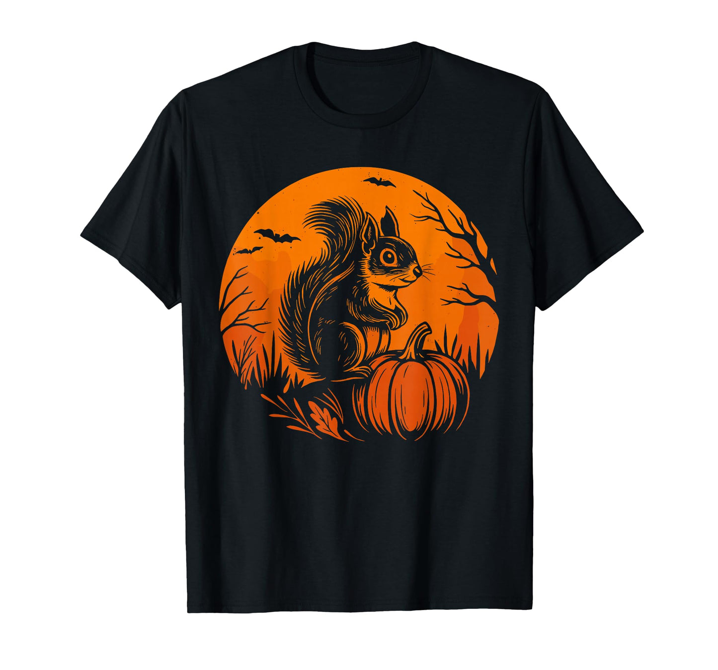 Womens & Mens Squirrel, Halloween Squirrel Ghost Pumpkin T-Shirt