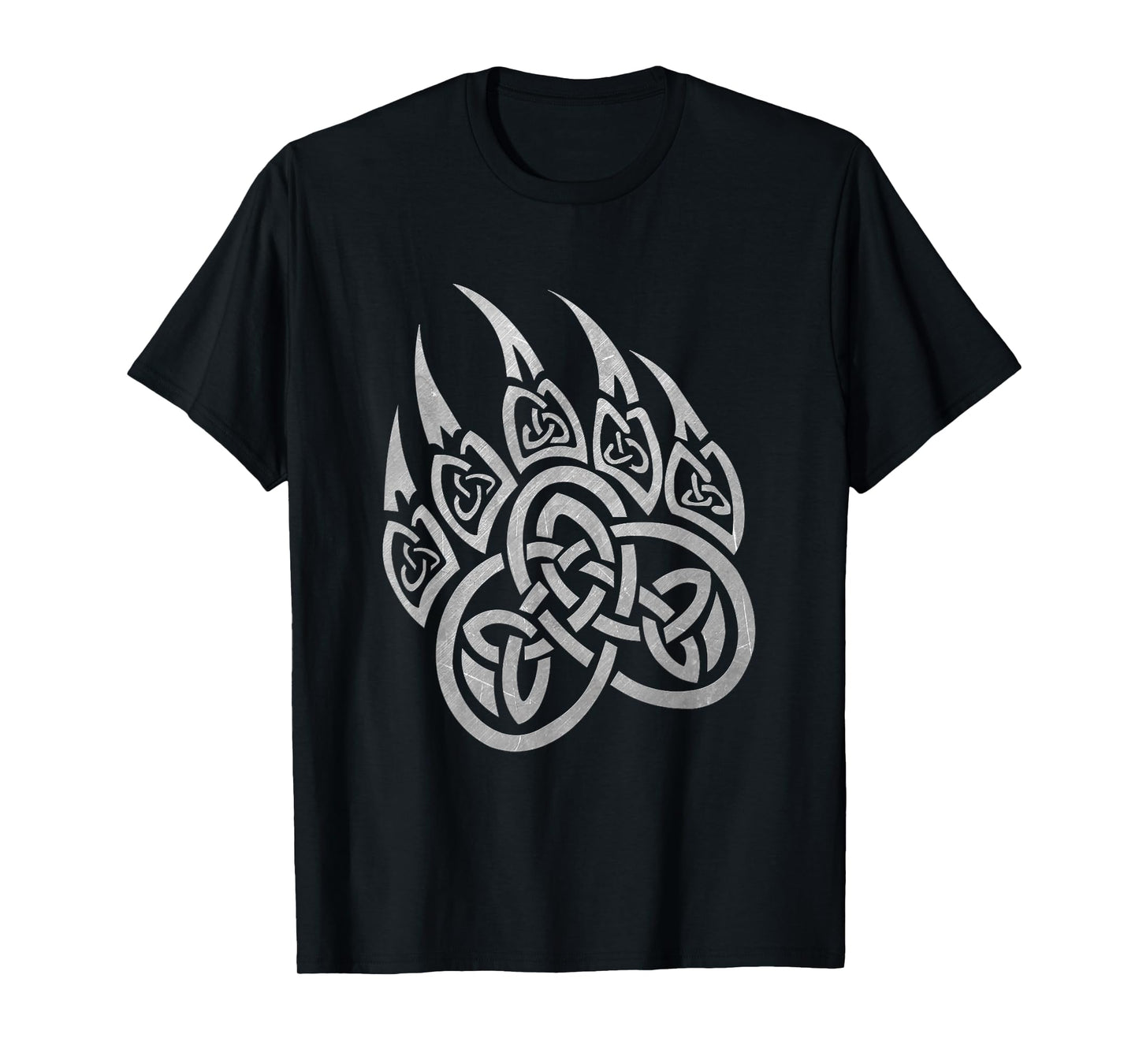 Fenrir The Norse Wolf Shirts & Gifts Viking Bear Paw Tribal Celtic Knot T-Shirt
