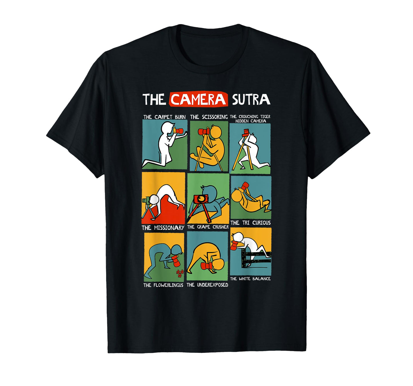 Funny Camera Sutra Gift design design T-Shirt