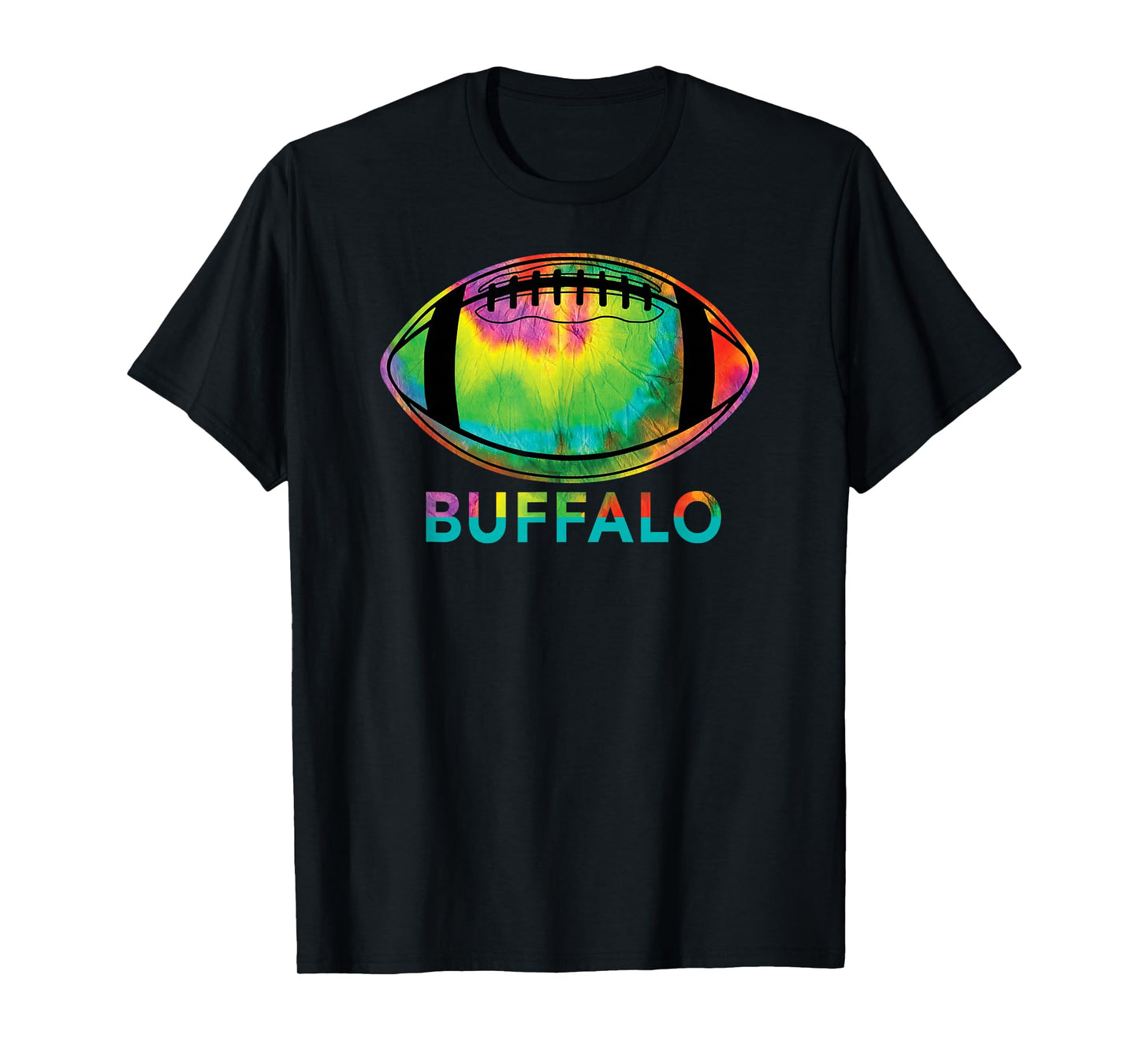 Tie Dye Football Buffalo T-Shirt