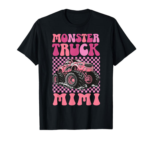 Monster Truck Mimi Grandma Groovy Monster Truck Mimi T-Shirt