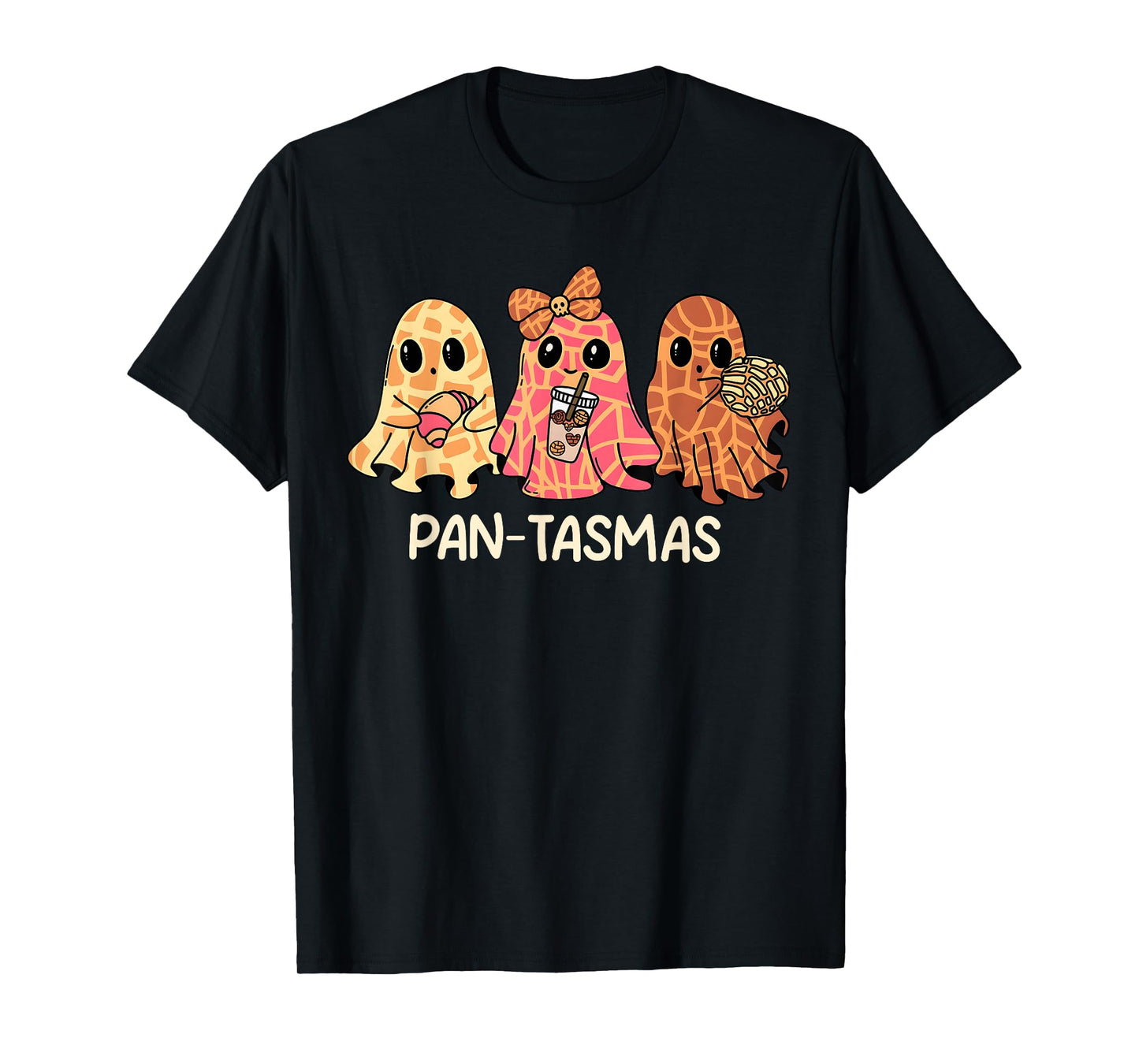 Pantasmas Conchas Ghost Halloween Mexican Girl Women Kids T-Shirt