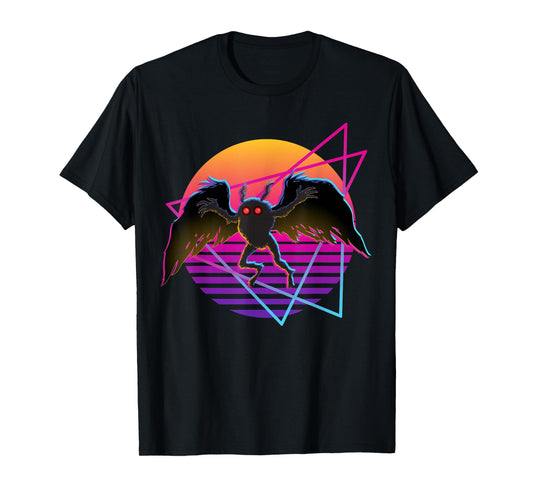80s Mothman Retro 70s Monster Creepy Folklore Cryptid T-Shirt