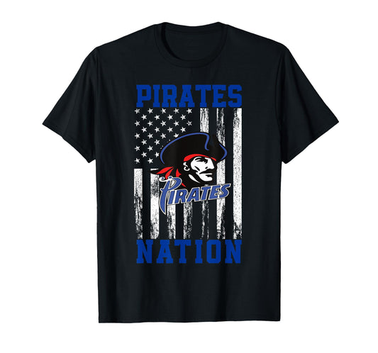 Pass Christian Pirates Logo Nation HS T-Shirt