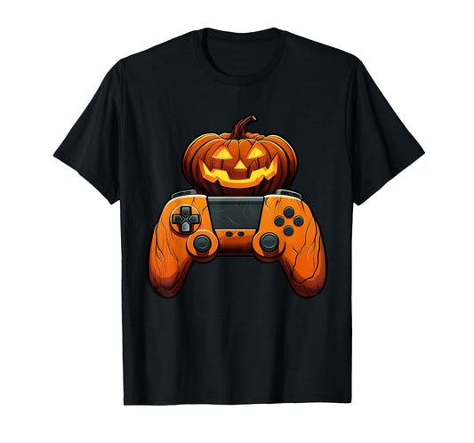 Halloween Skeleton Zombie Gaming Controllers Mummy Boys Kids T-Shirt
