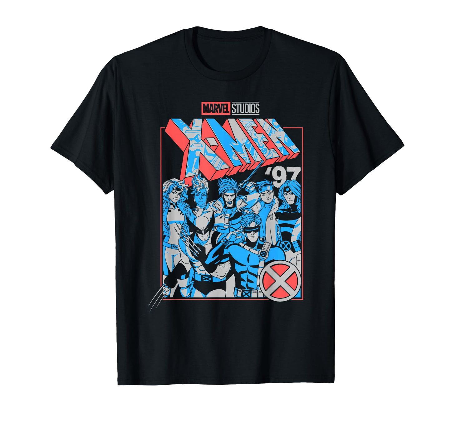 Marvel X-Men '97 Americana Colors Group Poster T-Shirt