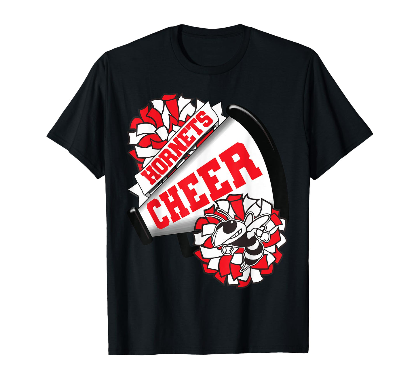 Hornets Cheer Back To School Cheerleading Spirit Red T-Shirt