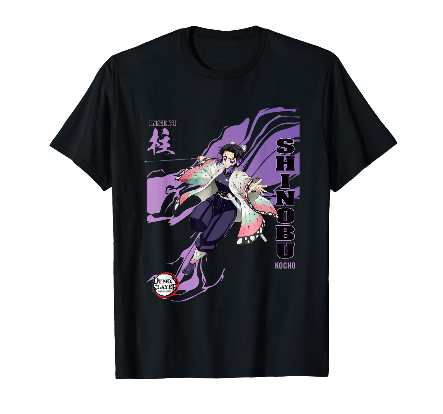 Demon Slayer: Infinity Castle Shinobu Kocho Insect Art T-Shirt