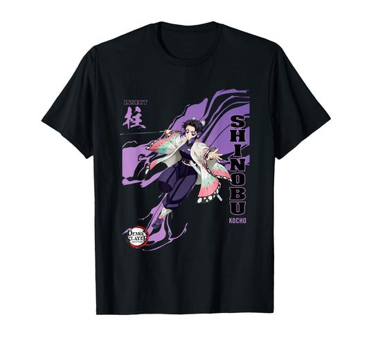 Demon Slayer: Infinity Castle Shinobu Kocho Insect Art T-Shirt