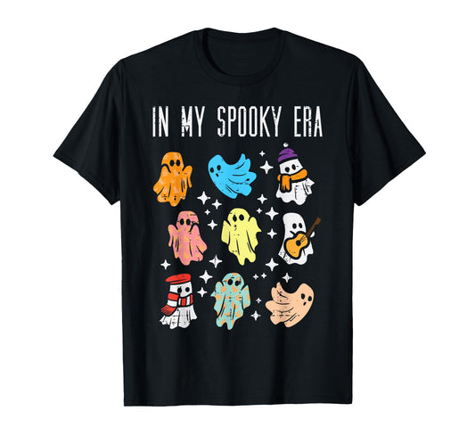 Halloween Ghosts In My Spooky Era Fun Costume Women Men Kids T-Shirt