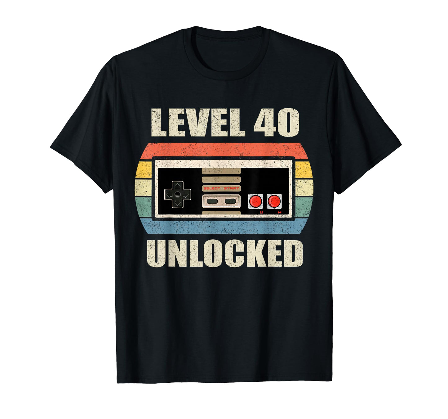 Unlocked Level 40 Birthday Men Women Video Game Controller T-Shirt