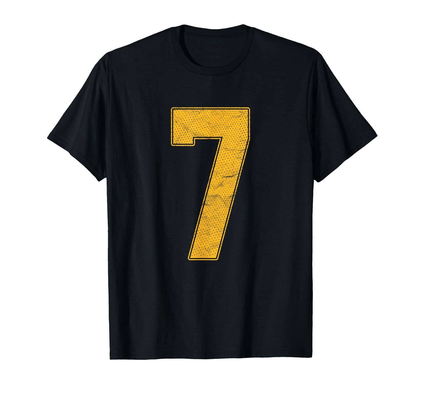 Number 7 Numbered Uniform Sports Team Jersey 7th Birthday T-Shirt
