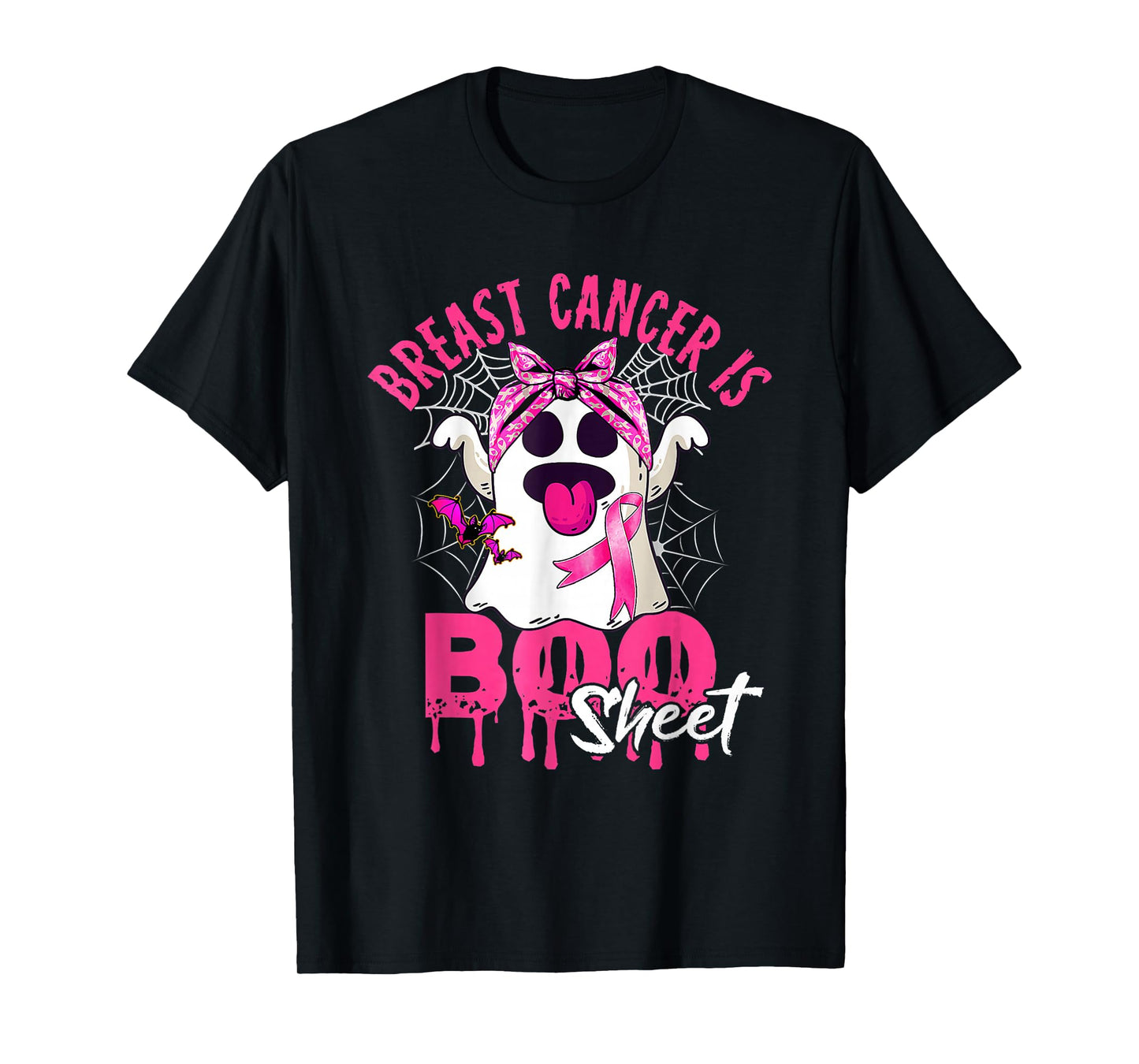 Breast Cancer Is Boo Sheet Halloween Breast Cancer Awareness T-Shirt