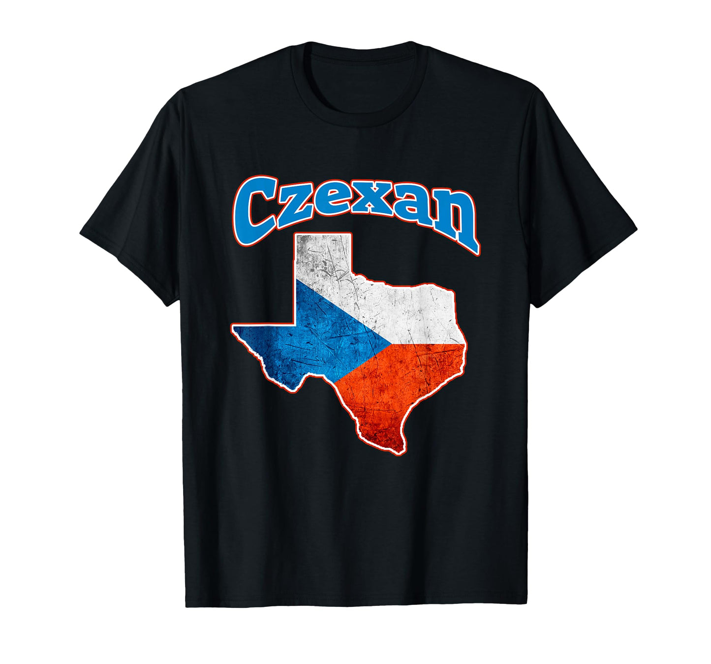 Texas For Funsies Tees and Gifts Czexan Czech Heritage Texas Roots T-Shirt
