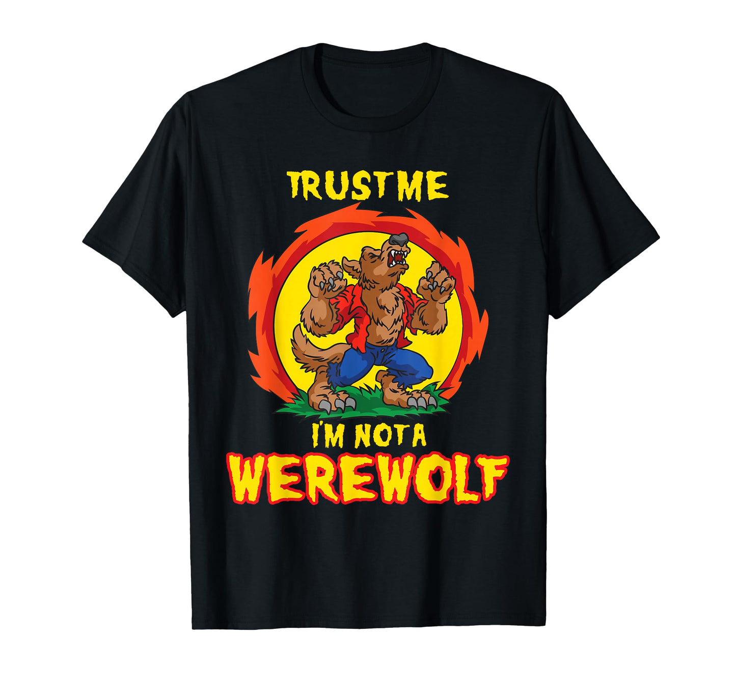 Trust Me I'am Not A Werewolf - Were Wolf Howling For Kids T-Shirt