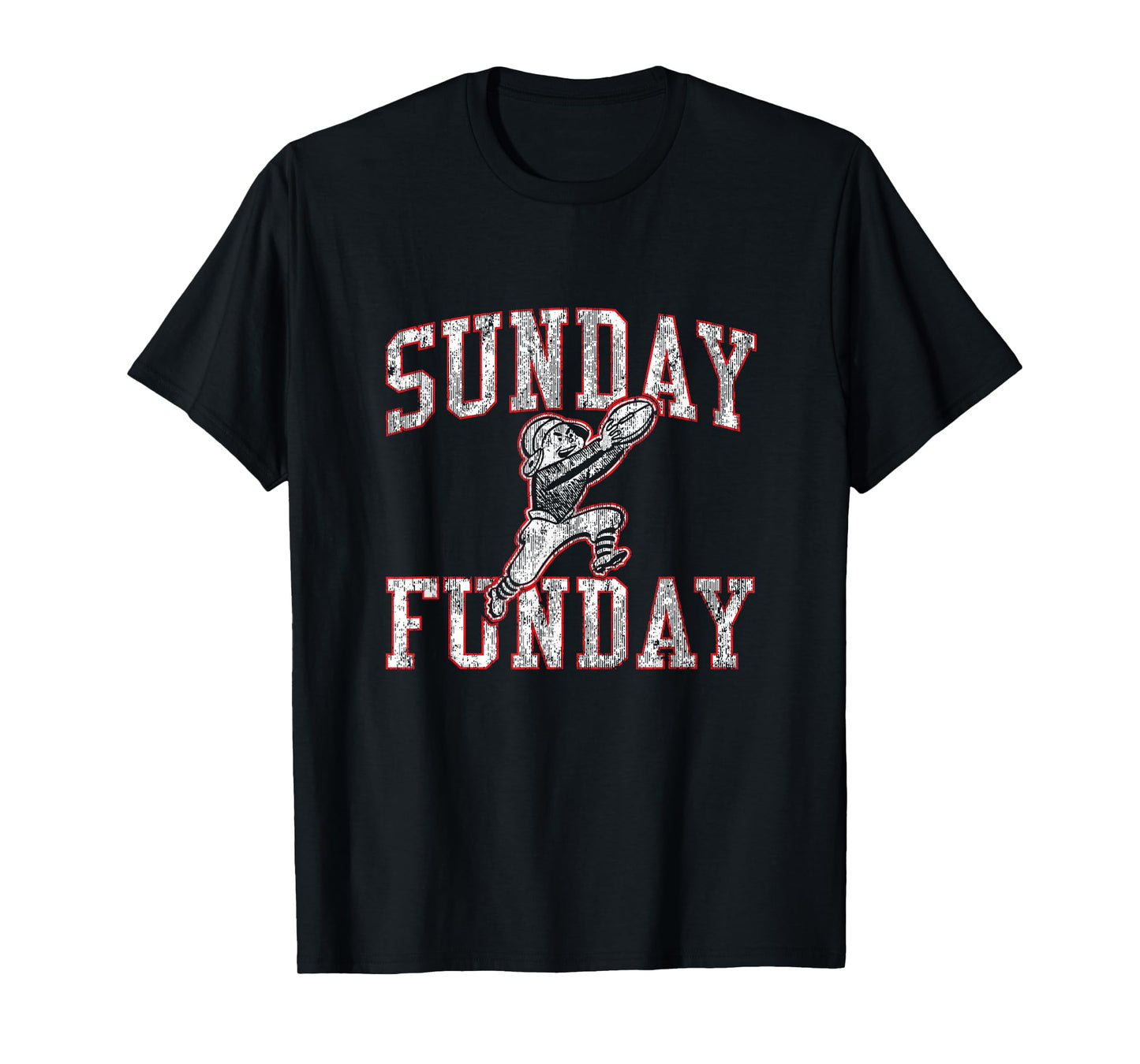 Vintage Sunday Funday T Shirt New England Football Retro Tee T-Shirt