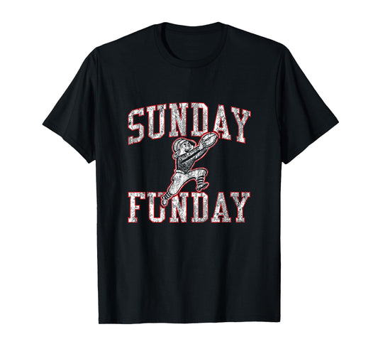 Vintage Sunday Funday T Shirt New England Football Retro Tee T-Shirt