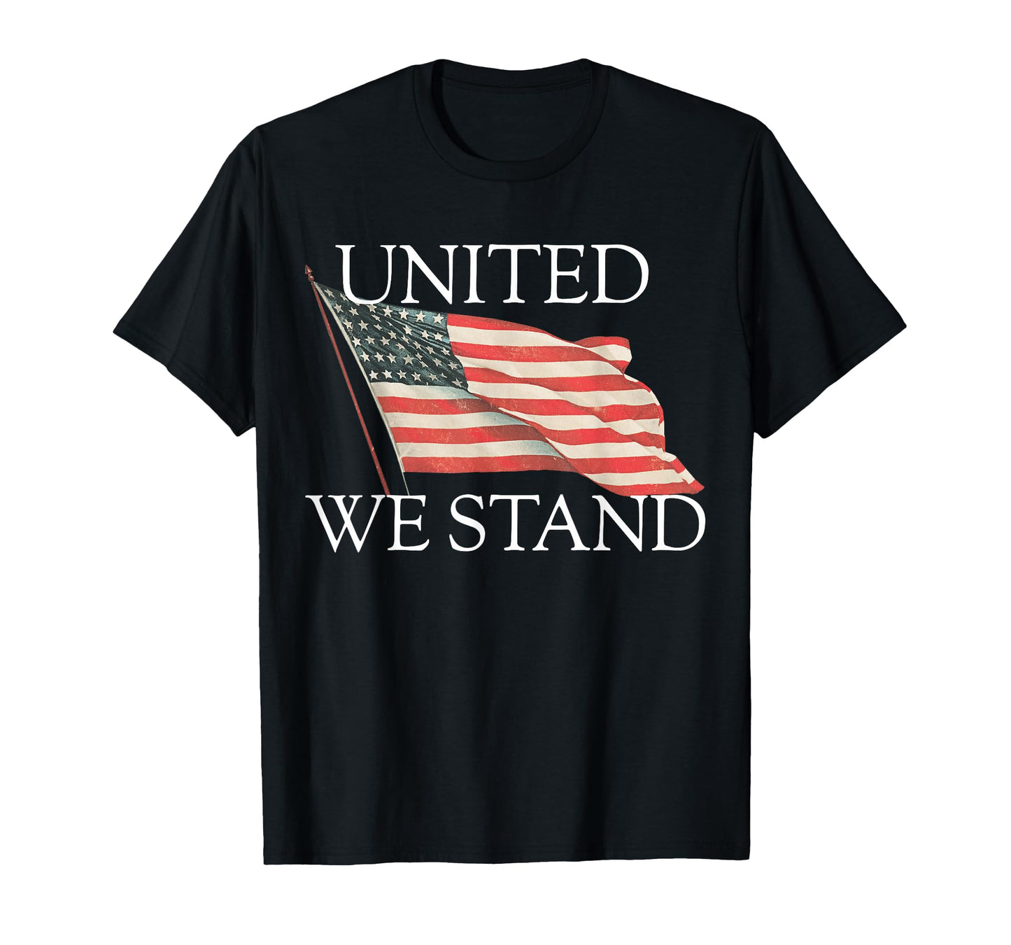 United We Stand American Flag Tee Patriotic USA FLAG T-shirt T-Shirt