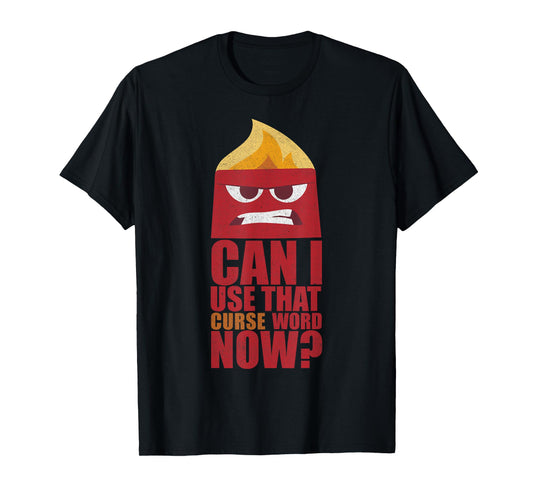 Disney Pixar Inside Out Anger Can I Use That Curse Word Now? T-Shirt