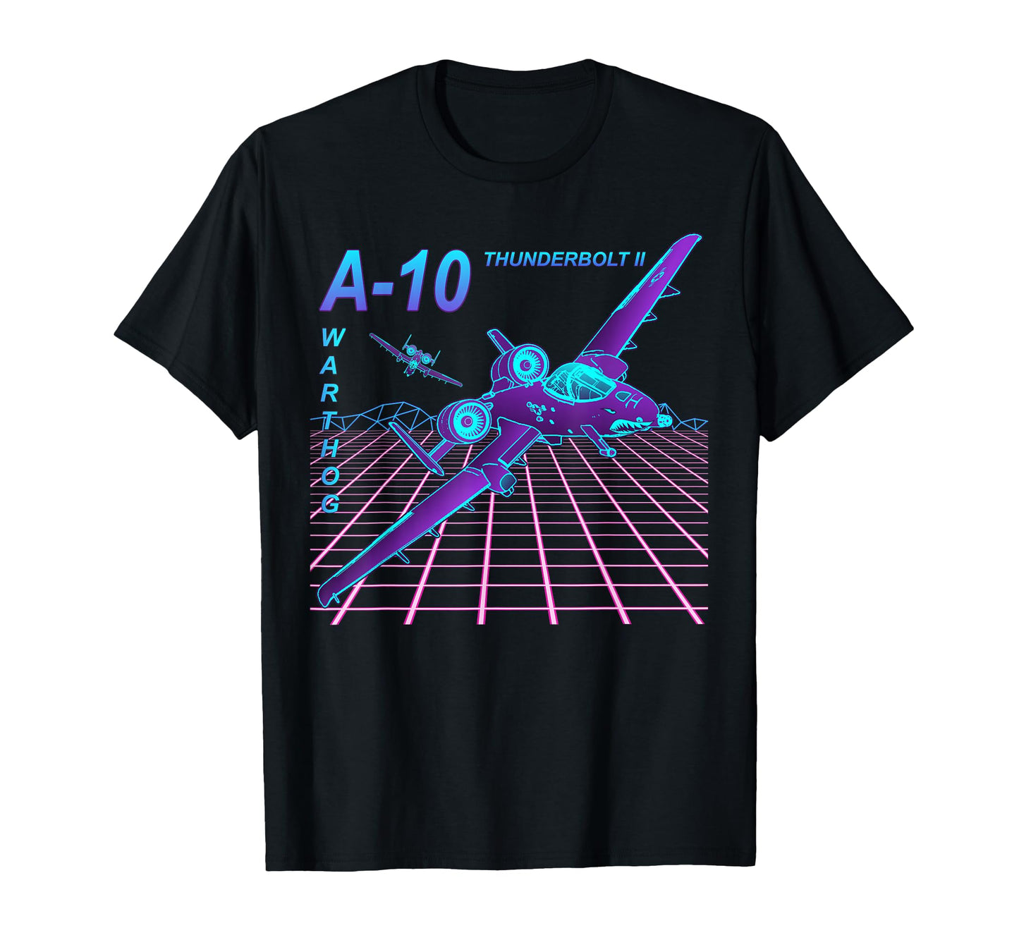 Dinosaurus Rekx A-10 Thunderbolt II Warthog Jet T-Shirt, Small