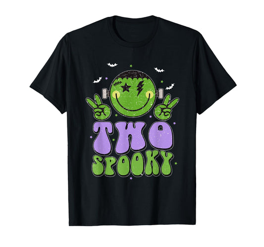 Two Spooky Birthday Decorations Boy 2nd Bday Halloween T-Shirt