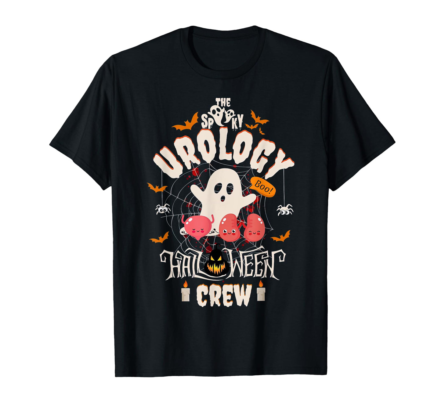 Spooky Urology Halloween Crew Cute Ghost Nurse Student T-Shirt