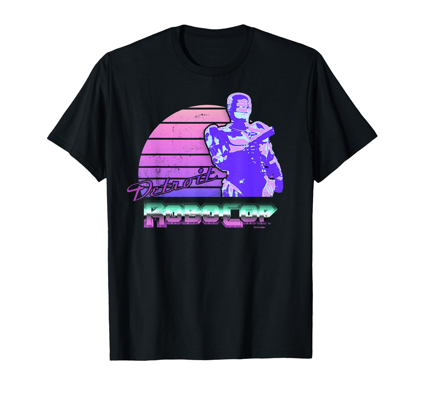 Robocop Detroit Retro-Style Portrait T-Shirt
