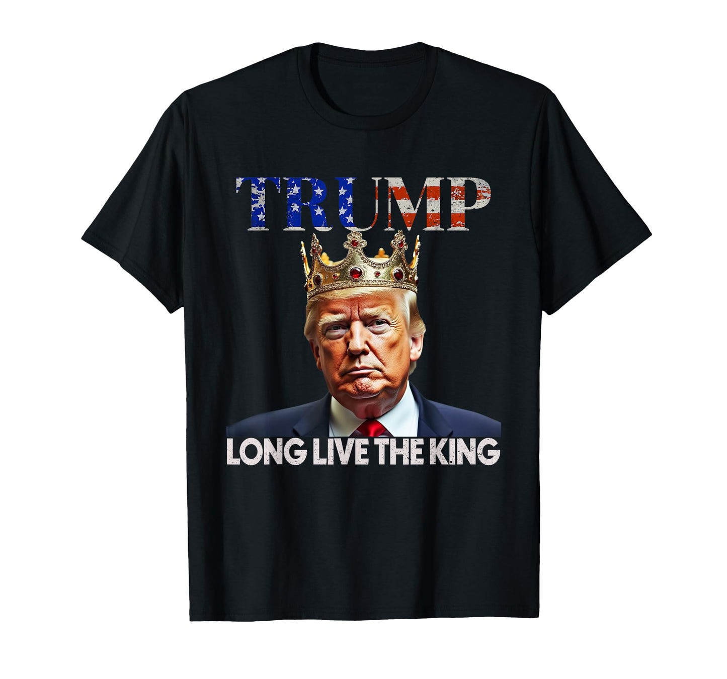 Long Live The King Vintage Retro Trump Portrait 4th of July T-Shirt