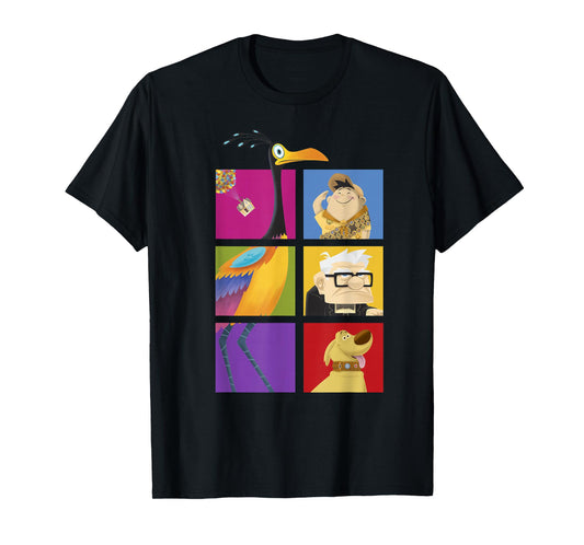 Disney Pixar Up Characters Color Box Up T-Shirt