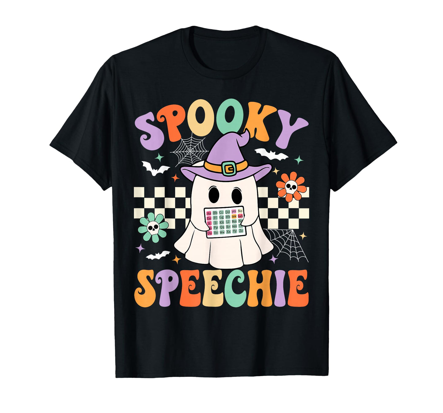 Spooky Speechie Speech Therapy Halloween Retro SLP Halloween T-Shirt