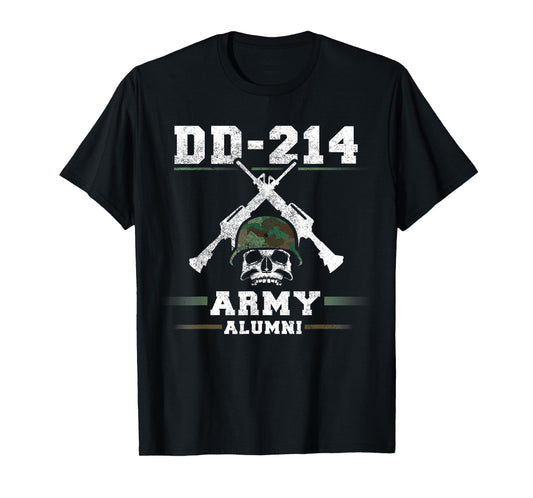 DD-214 US Army Alumni Veteran T-Shirt Armed Forces Tee T-Shirt
