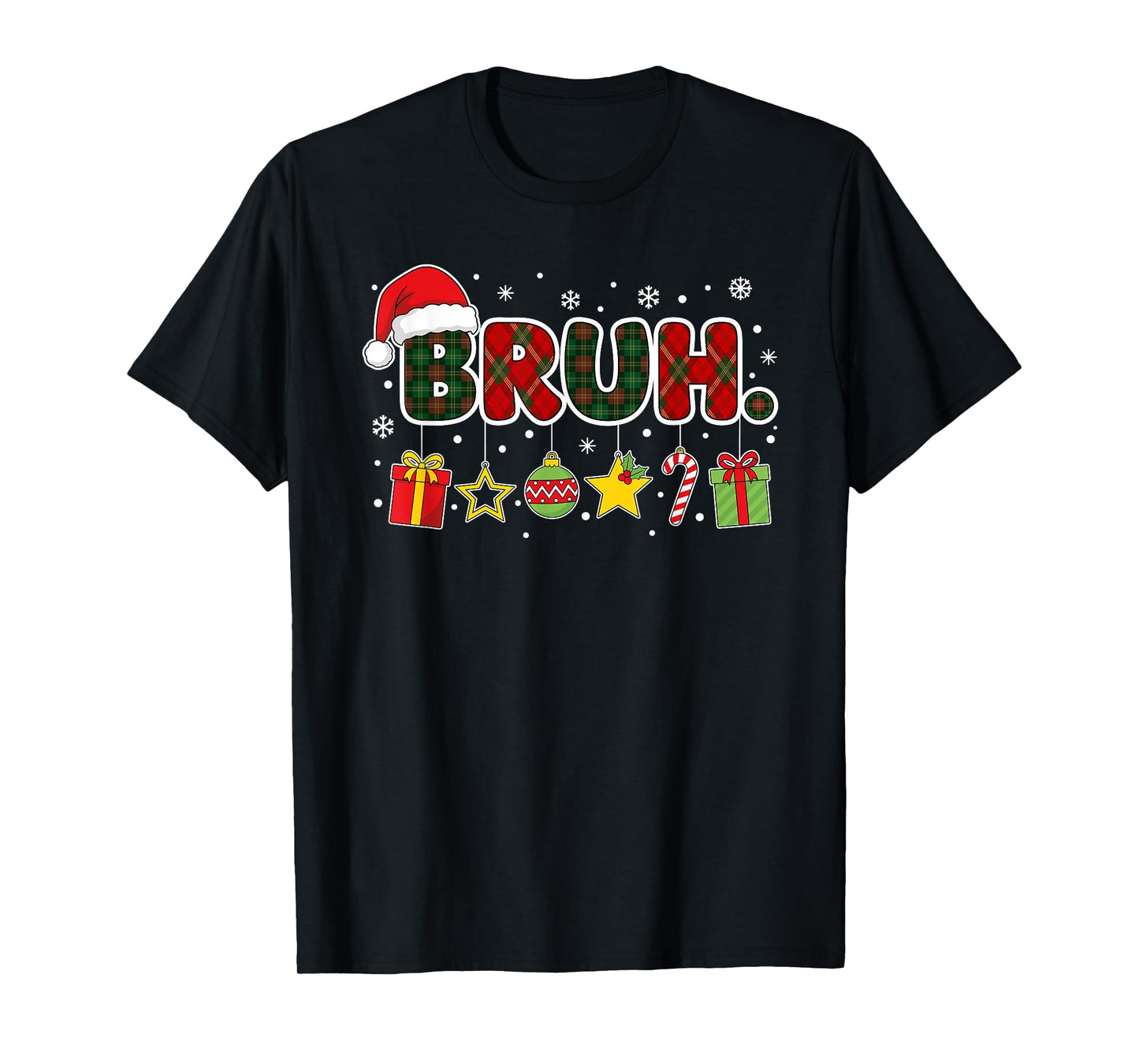 Merry Christmas Bruh Bro Meme Teens Boys Mens Kids T-Shirt