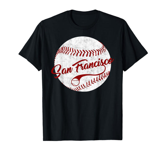 Baseball San Francisco Vintage Giant Ball, National Pastime T-Shirt