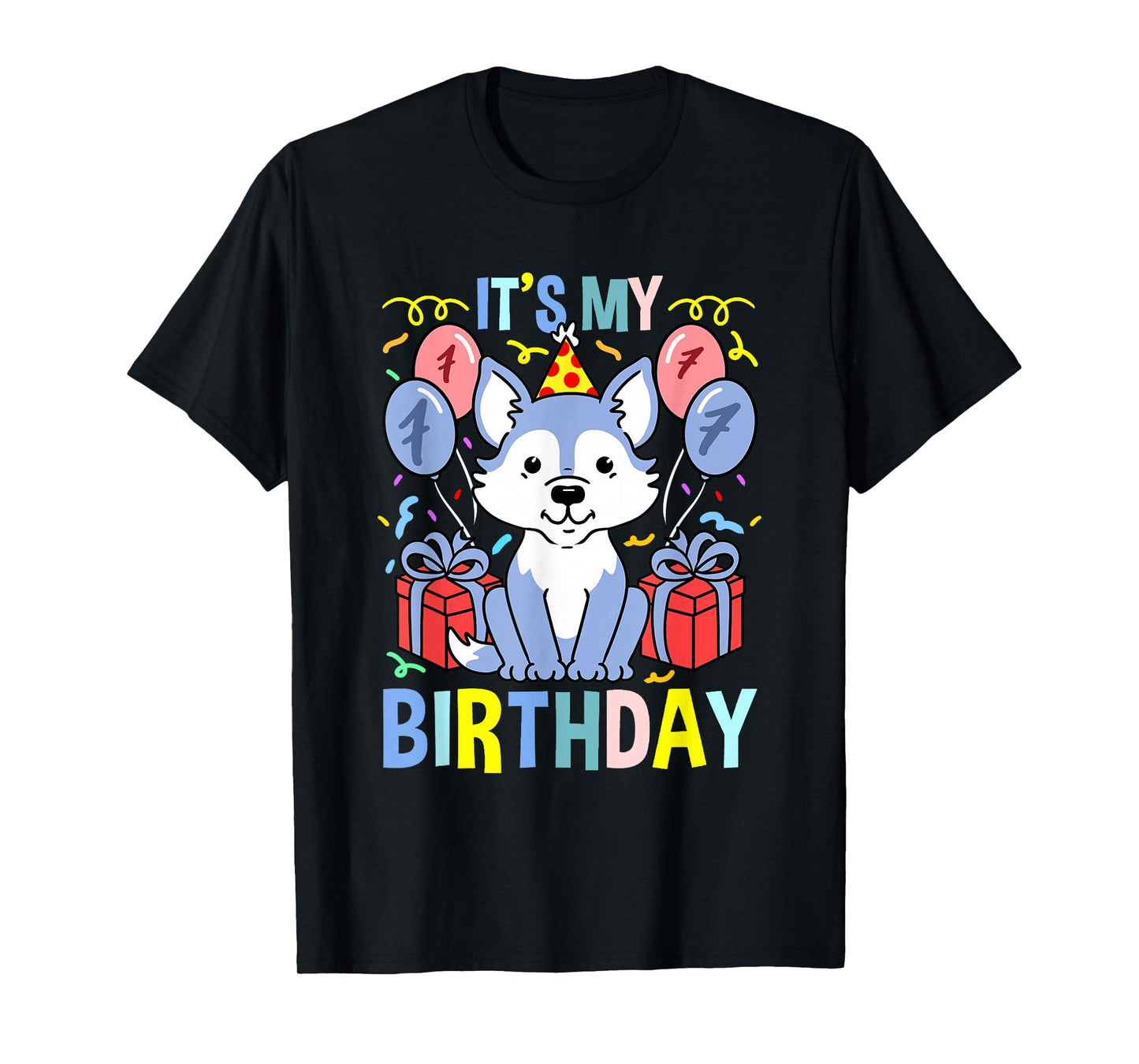 Its My 7th Birthday Wolf T-Shirt