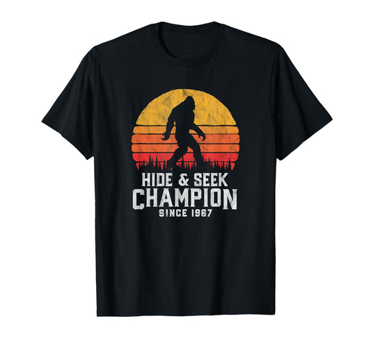 Retro Hide & Seek Champion Bigfoot Believe! Vintage Graphic T-Shirt
