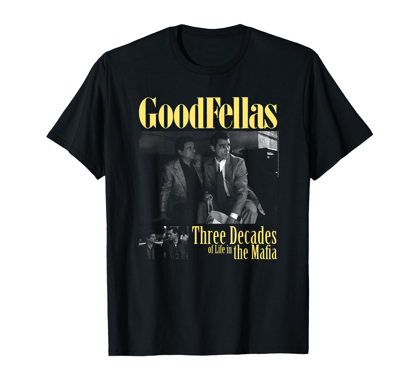 Goodfellas Three Decades Black & White Photos Movie T-Shirt