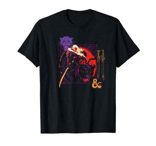 Dungeons & Dragons Drizzt Do'Urden Technical Weapons Grid T-Shirt