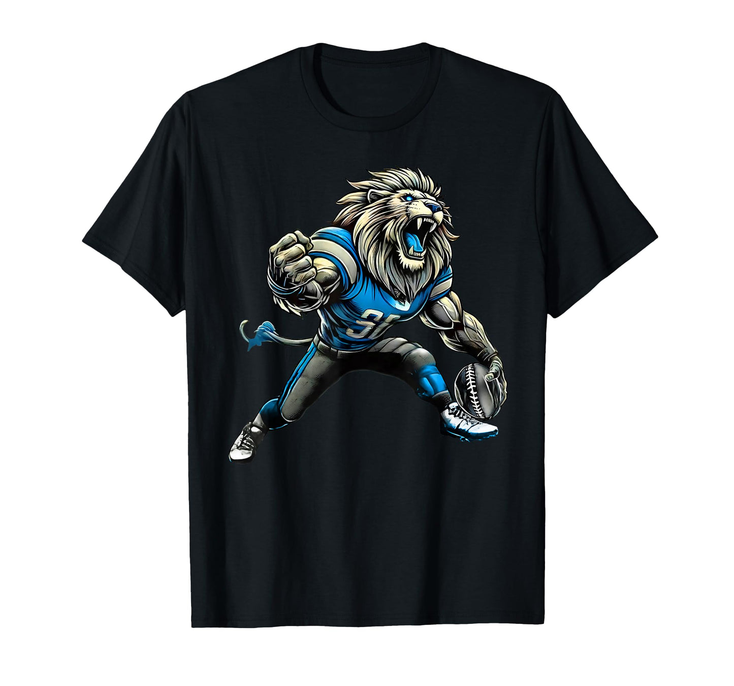 Lion Touchdown American Football Game Day Thanksgiving Cool T-Shirt