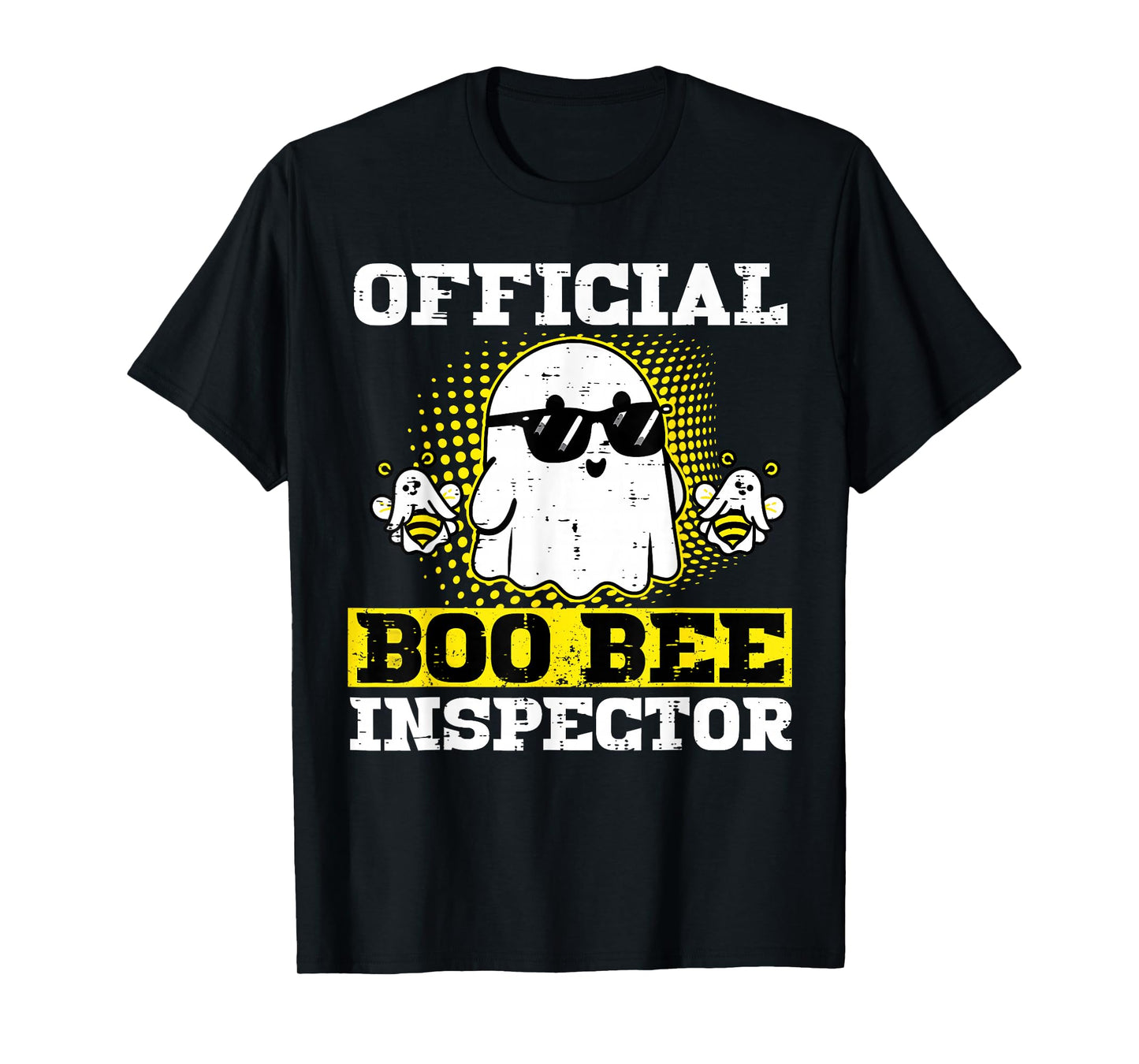 Halloween Boo Official Bee Inspector Funny Costume Men Women T-Shirt