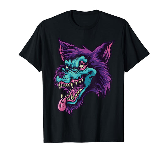 werewolf face gifts for lovers wolf or wolves T-Shirt