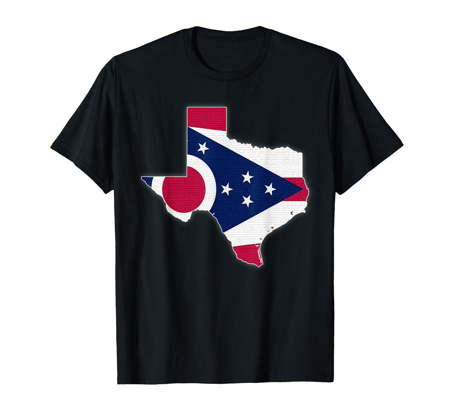 TEXAS STATE MAP OHIO OH Flag Roots Men Women Gift T-Shirt