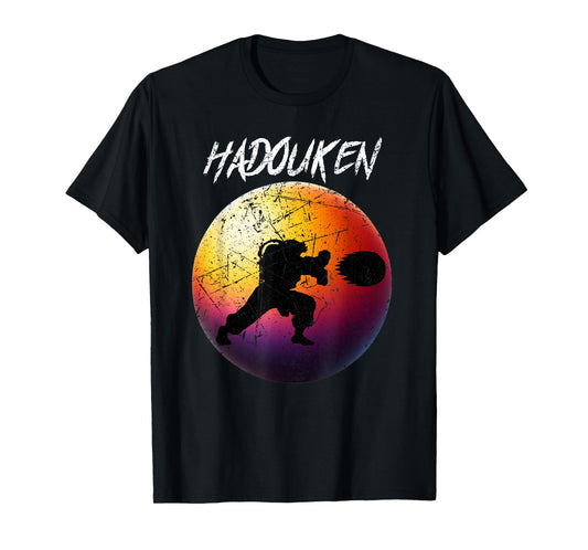 Retro Vintage Hadouken Fighter T-Shirt