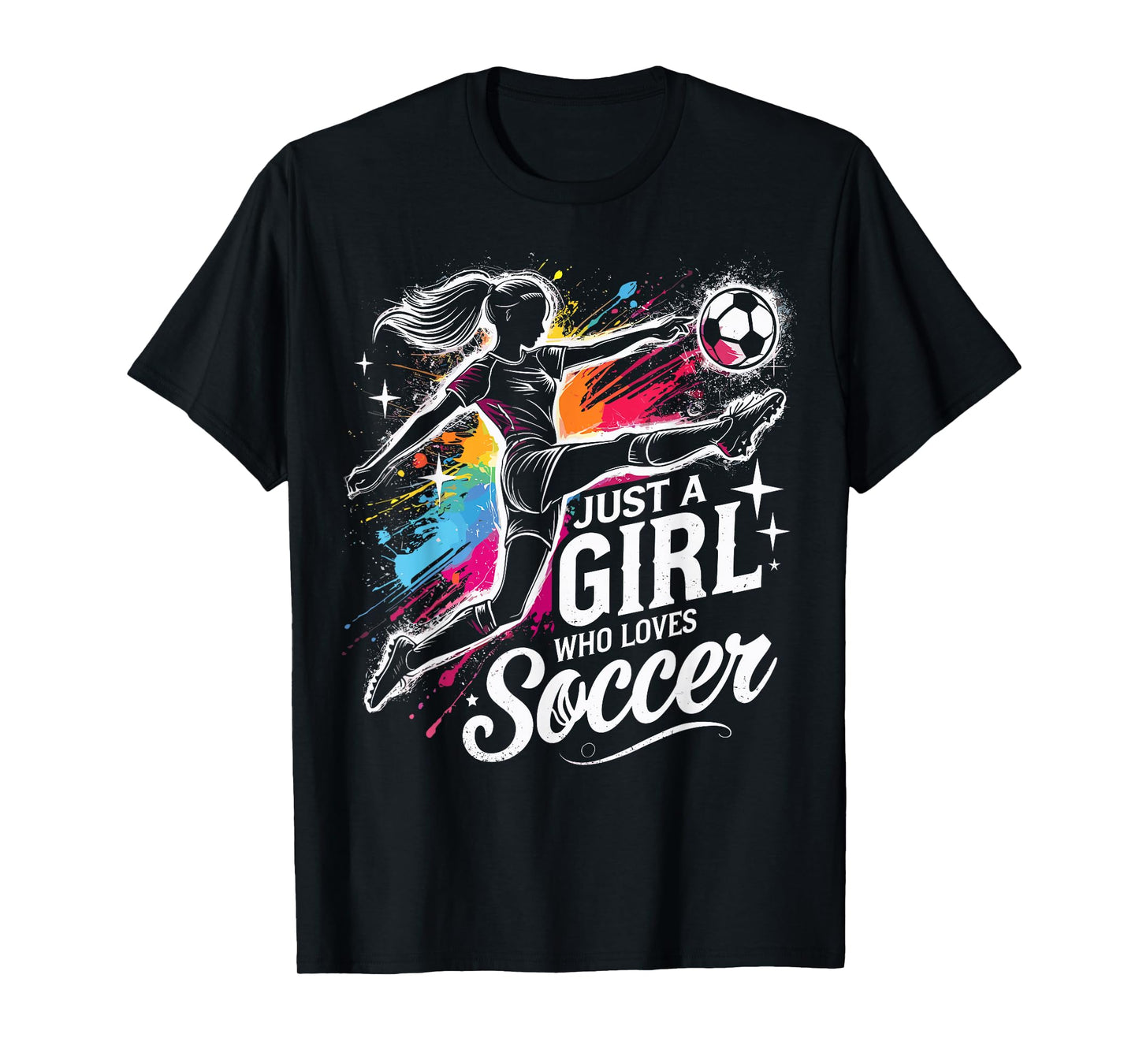 Football Lovers Just a Girl Who Loves Football T-Shirt