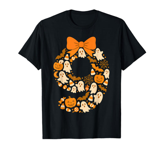 Kawaii Halloween Ninth Birthday Number Nine 9 Year Old Kids T-Shirt