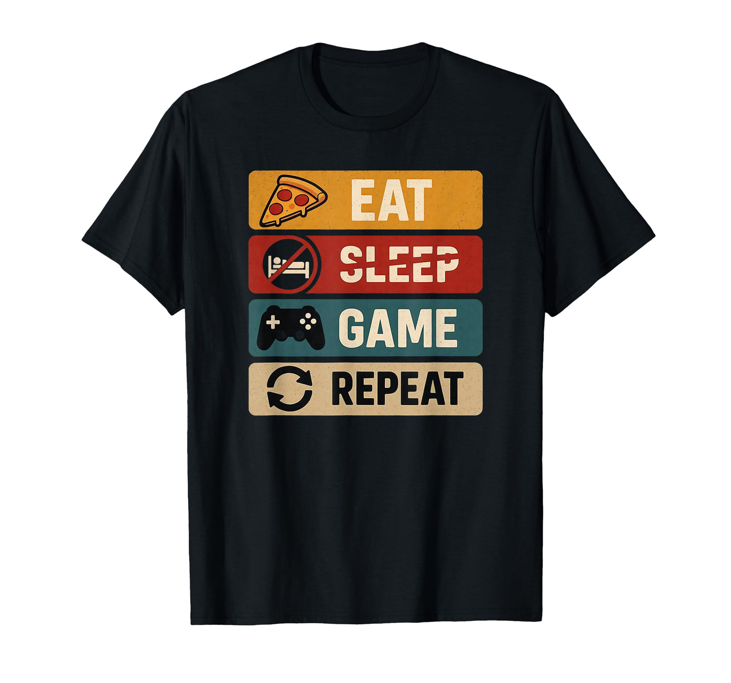 Eat No Sleep Game Repeat T-Shirt