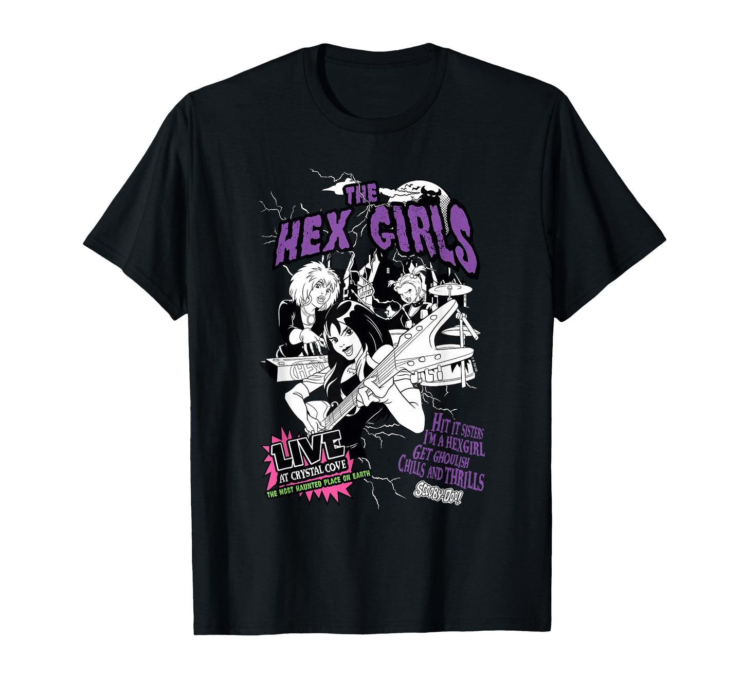 Scooby-Doo The Hex Girls Rockstars Music Concert Poster T-Shirt