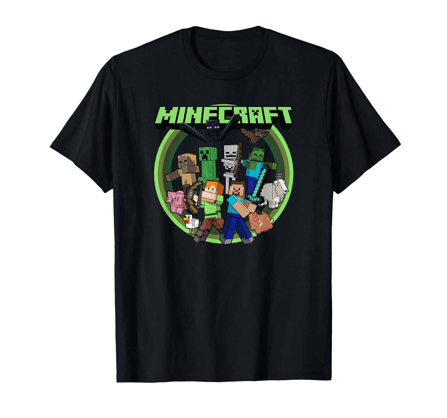 Minecraft Group Circle Logo Poster T-Shirt
