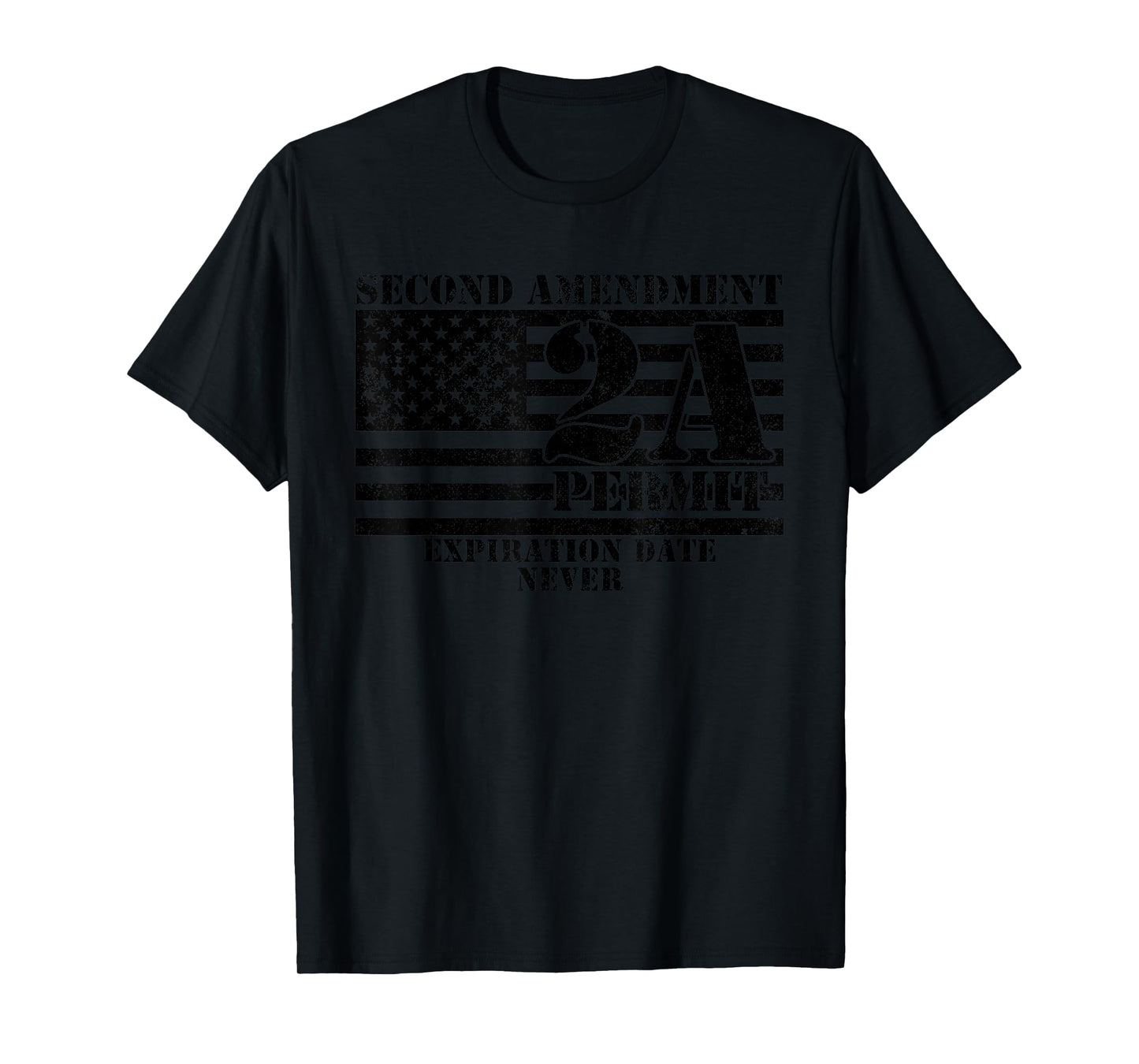 2nd Amendment - 2A Protected American Flag USA Patriot Gift T-Shirt