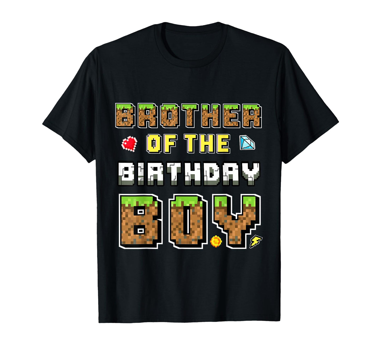 Birthday Of The Birthday Boy Gamer Pixel Birthday Matching T-Shirt